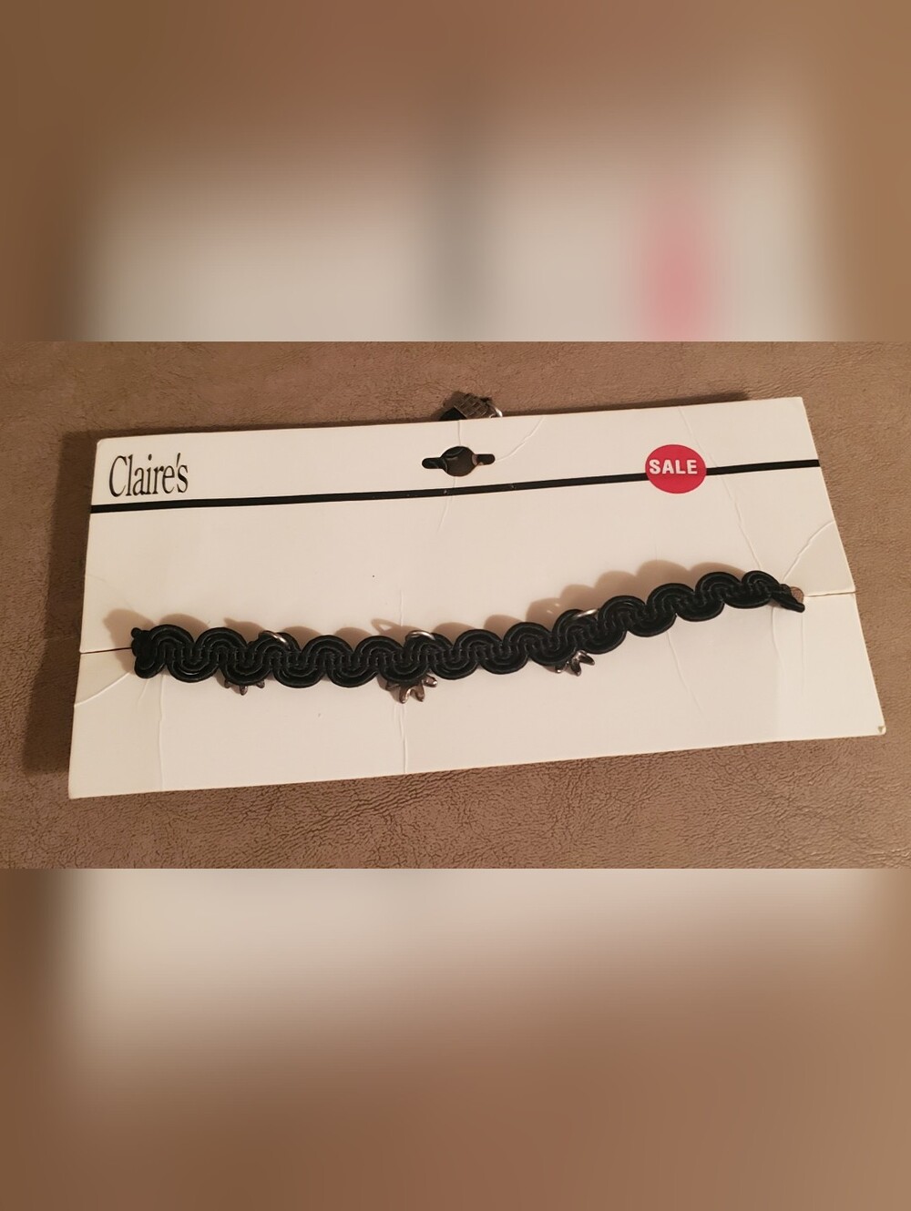 Claire's Black Wavy Chain Choker